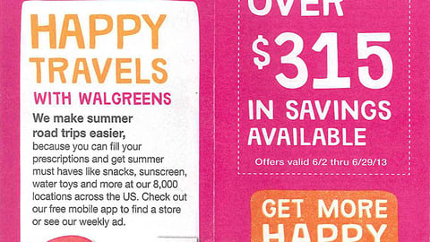 Walgreens June 2013 Coupon Book Cover